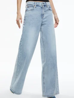 Alice and Olivia JEAN SHOP|JEANS*TRISH MID RISE BAGGY JEAN