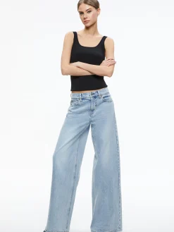 Alice and Olivia JEAN SHOP|JEANS*TRISH MID RISE BAGGY JEAN