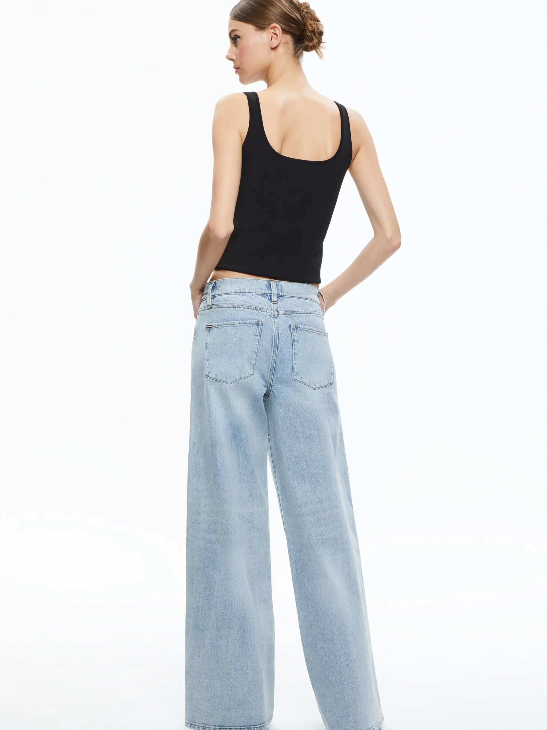 Alice and Olivia JEAN SHOP|JEANS*TRISH MID RISE BAGGY JEAN
