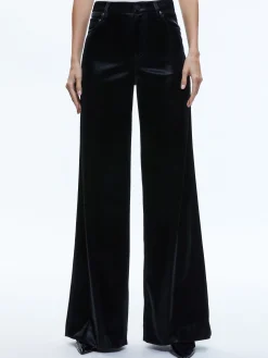Alice and Olivia VEGAN LEATHER|PANTS*TRISH SHINY VEGAN LEATHER BAGGY PANT