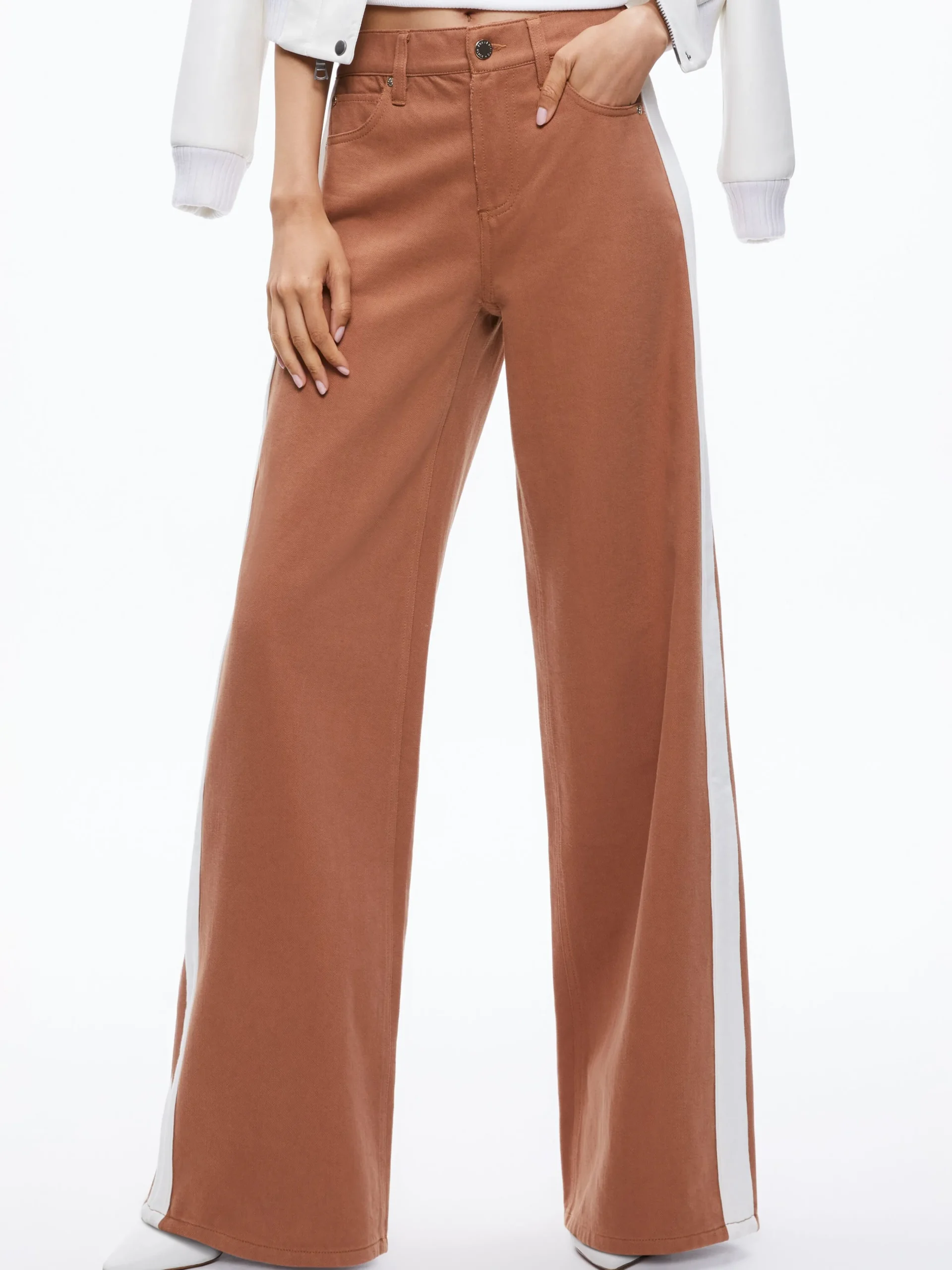 Alice and Olivia JEAN SHOP|JEANS*TRISH SIDE STRIPE JEAN
