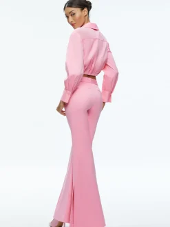 Alice and Olivia VALENTINE'S DAY EDIT|TOPS*TRUDY CROPPED BUTTON DOWN