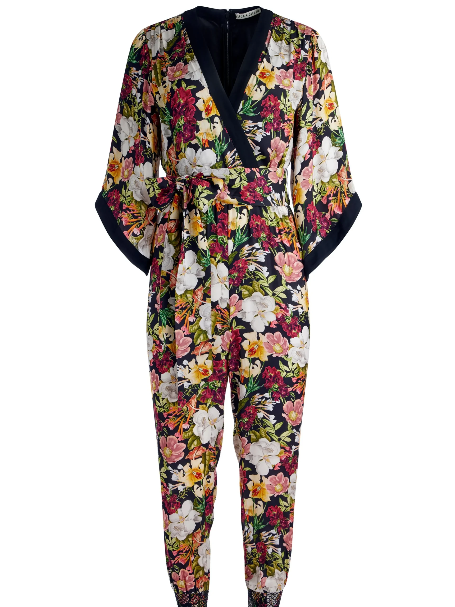 Alice and Olivia JUMPSUITS*WALDA WRAP FRONT JUMPSUIT