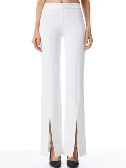 Alice and Olivia ESSENTIALS|THE WORKWEAR EDIT*WALKER SLIM FRONT SLIT PANTS