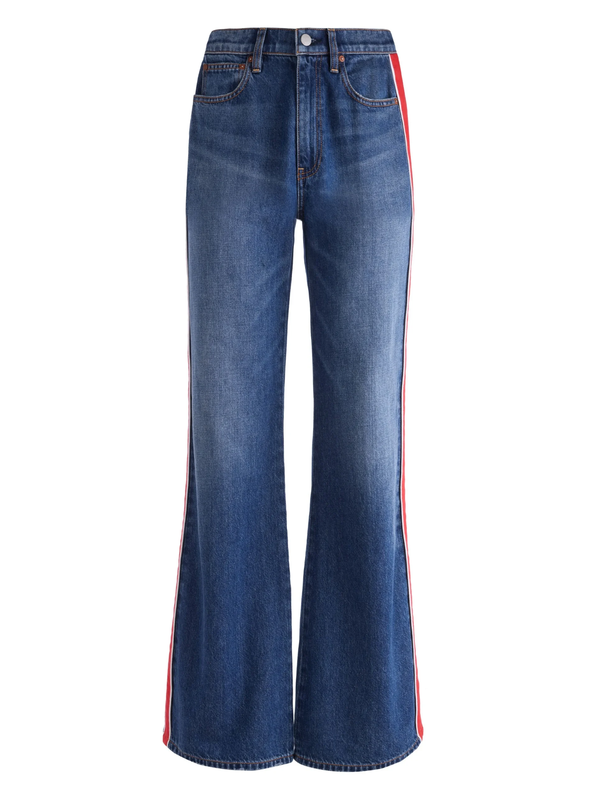 Alice and Olivia JEAN SHOP|JEANS*WEEZY SIDE STRIPE JEAN