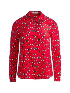 Alice and Olivia TOPS*WILLA PLACKET TOP