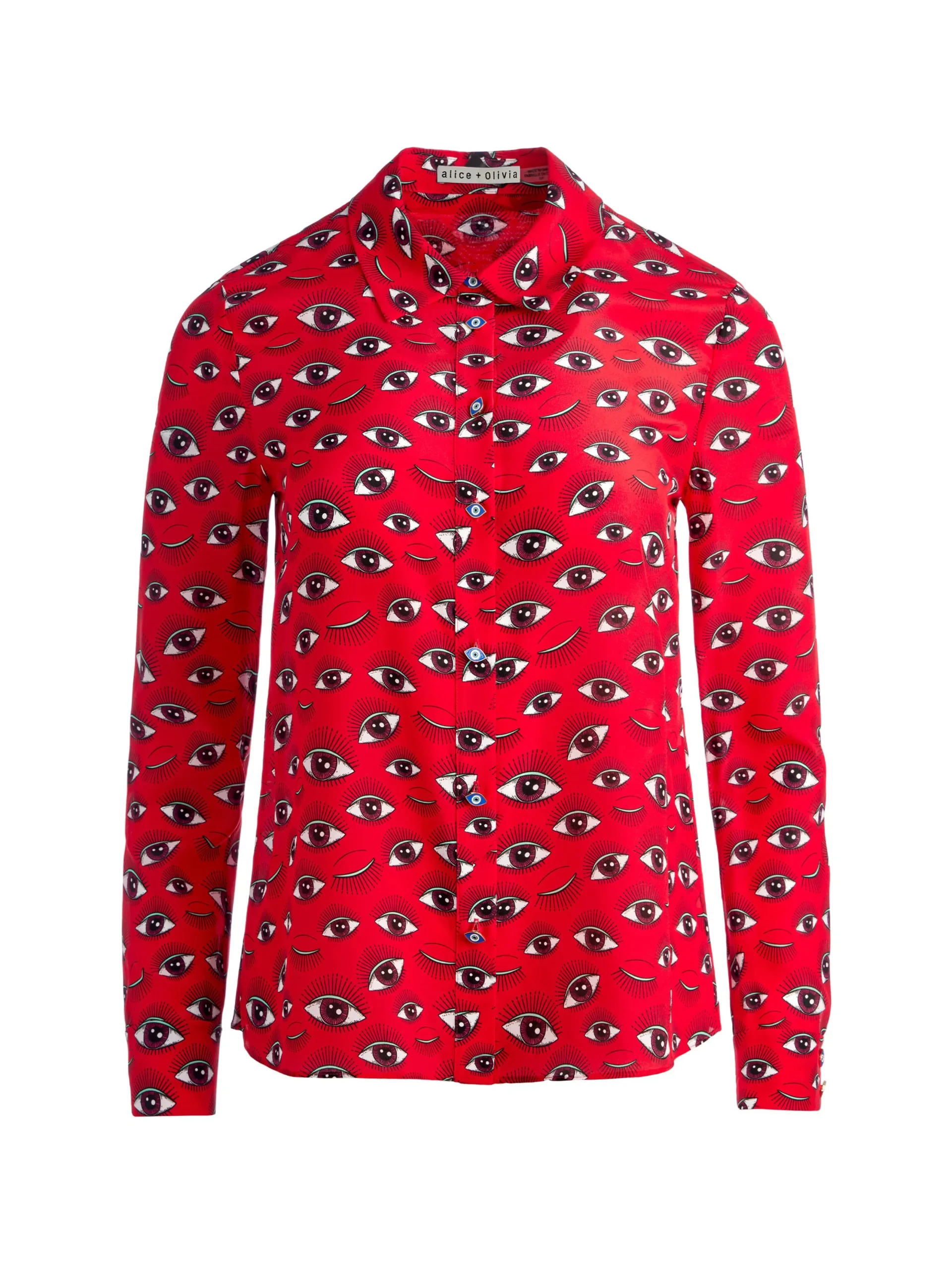 Alice and Olivia TOPS*WILLA PLACKET TOP