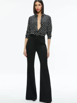Alice and Olivia STACEY'S FAVORITES|ESSENTIALS*WILLA PLACKET TOP