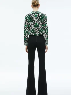 Alice and Olivia THE WORKWEAR EDIT|TOPS*WILLA PLACKET TOP