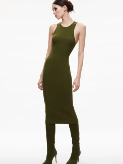 Alice and Olivia MIDI|DRESSES*WRIGHT TIE BACK DRESS