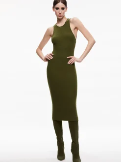 Alice and Olivia MIDI|DRESSES*WRIGHT TIE BACK DRESS