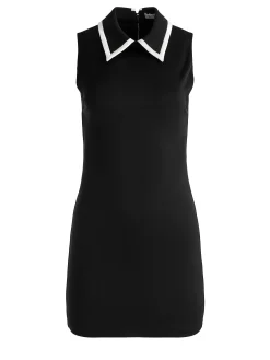 Alice and Olivia ESSENTIALS|MINI*WYNELL COLLARED MINI DRESS