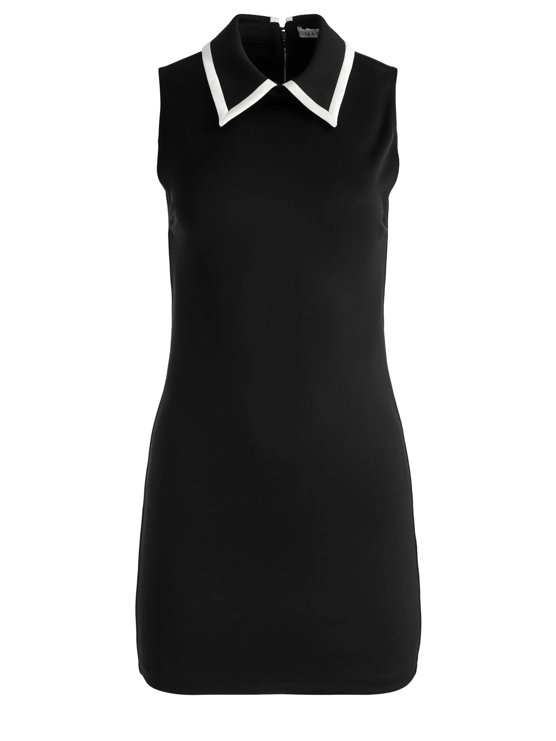 Alice and Olivia ESSENTIALS|MINI*WYNELL COLLARED MINI DRESS