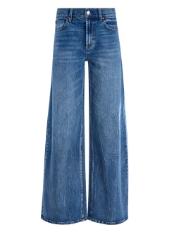 Alice and Olivia MATCHING SETS*YARDLEY DENIM JACKET + TRISH MID RISE BAGGY JEAN